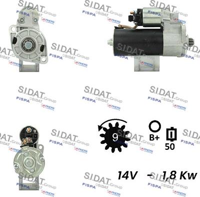 Fispa S12BH0255A2 - Стартер autosila-amz.com