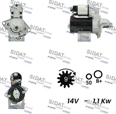 Fispa S12BH0206A2 - Стартер autosila-amz.com