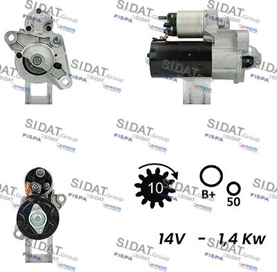 Fispa S12BH0742A2 - Стартер autosila-amz.com