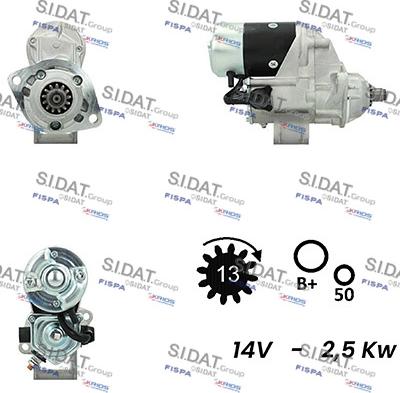 Fispa S12DE0356A2 - Стартер autosila-amz.com