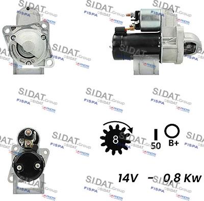 Fispa S12HY0434A2 - Стартер autosila-amz.com