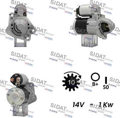 Fispa S12MH0408 - Стартер autosila-amz.com