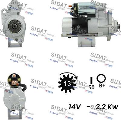 Fispa S12MH0413A2 - Стартер autosila-amz.com