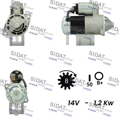 Fispa S12MH0551A2 - Стартер autosila-amz.com