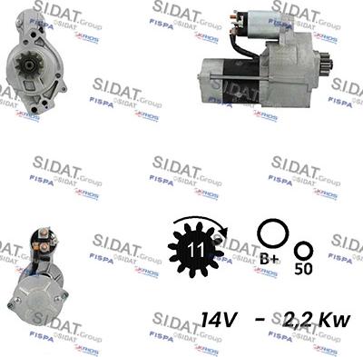 Fispa S12MH0576A2 - Стартер autosila-amz.com