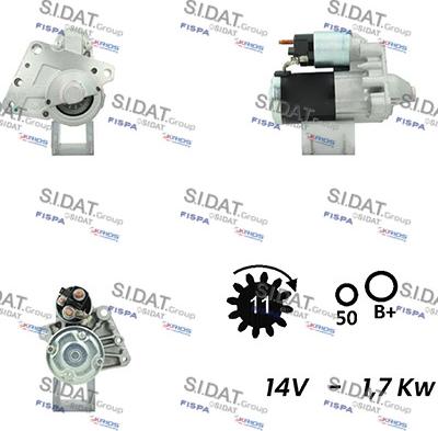 Fispa S12MH0014A2 - Стартер autosila-amz.com