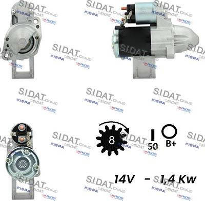 Fispa S12MH0328 - Стартер autosila-amz.com