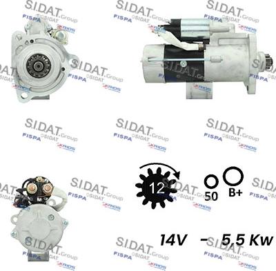 Fispa S12MH0780A2 - Стартер autosila-amz.com