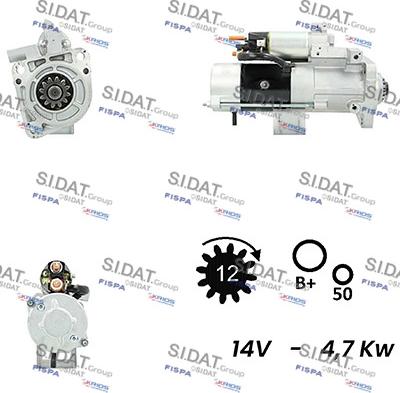 Fispa S12MH0779 - Стартер autosila-amz.com