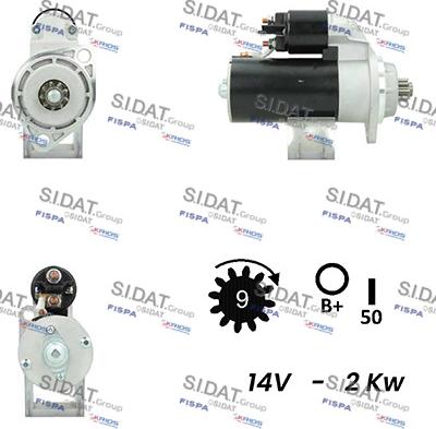 Fispa S12ML0390A2 - Стартер autosila-amz.com