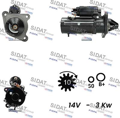 Fispa S12ML0370A2 - Стартер autosila-amz.com