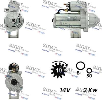 Fispa S12VA0010A2 - Стартер autosila-amz.com