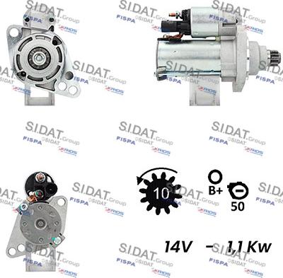 Fispa S12VA0072 - Стартер autosila-amz.com