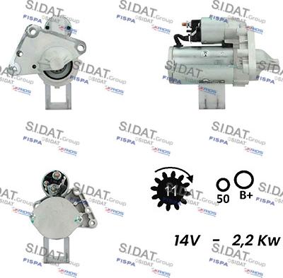 Fispa S12VA0153A2 - Стартер autosila-amz.com