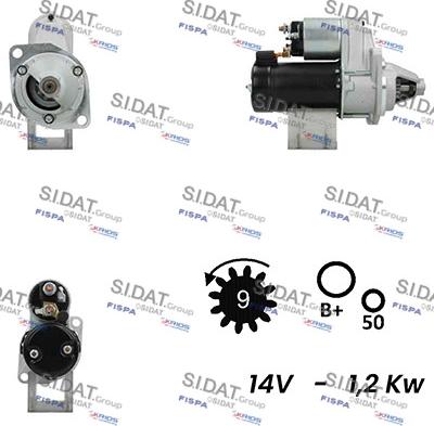 Fispa S12VA0720A2 - Стартер autosila-amz.com