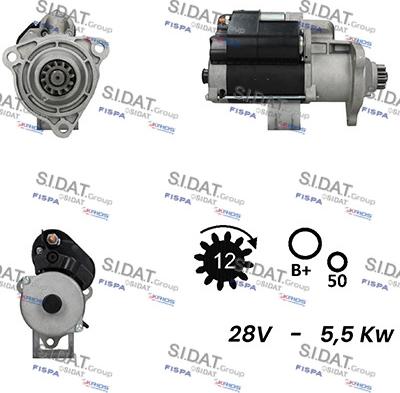 Fispa S24BH0126A2 - Стартер autosila-amz.com