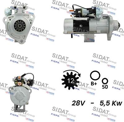 Fispa S24MH0109A2 - Стартер autosila-amz.com