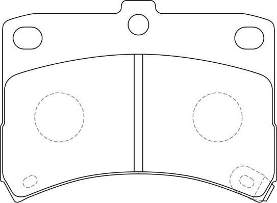 FIT FP6170 - Тормозные колодки, дисковые, комплект autosila-amz.com