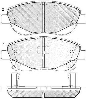 FIT FP0536 - Тормозные колодки, дисковые, комплект autosila-amz.com