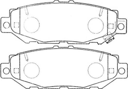 FIT FP0572 - Тормозные колодки, дисковые, комплект autosila-amz.com