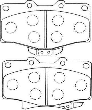 FIT FP0611 - Тормозные колодки, дисковые, комплект autosila-amz.com