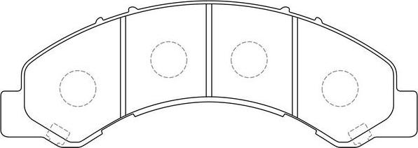 FIT FP0825 - Тормозные колодки, дисковые, комплект autosila-amz.com