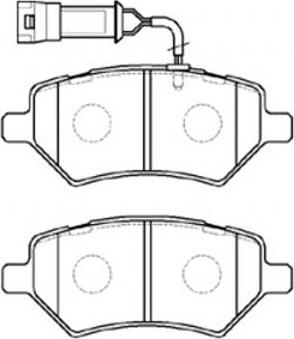 FIT FP0399E - Тормозные колодки, дисковые, комплект autosila-amz.com