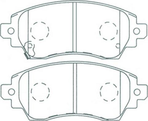 FIT FP0219 - Тормозные колодки, дисковые, комплект autosila-amz.com