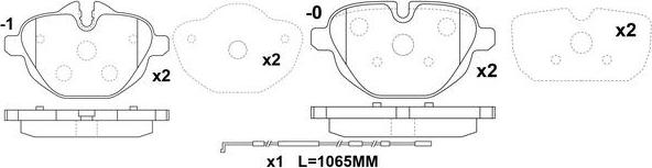 FIT FP1473E - Тормозные колодки, дисковые, комплект autosila-amz.com