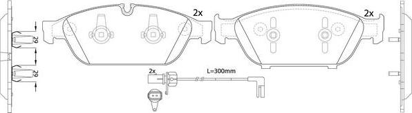 FIT FP1549E - Тормозные колодки, дисковые, комплект autosila-amz.com