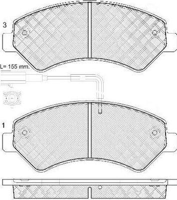 FIT FP1540E - Тормозные колодки, дисковые, комплект autosila-amz.com