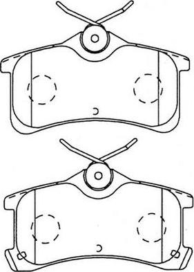 FIT FP1044 - Тормозные колодки, дисковые, комплект autosila-amz.com