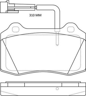 FIT FP1053E - Тормозные колодки, дисковые, комплект autosila-amz.com