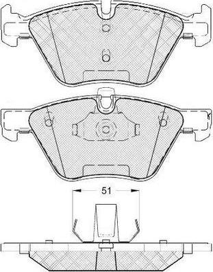 FIT FP1061 - Тормозные колодки, дисковые, комплект autosila-amz.com