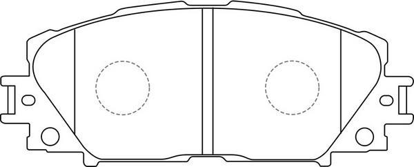 FIT FP1184 - Тормозные колодки, дисковые, комплект autosila-amz.com