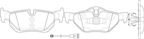 FIT FP1171E - Тормозные колодки, дисковые, комплект autosila-amz.com