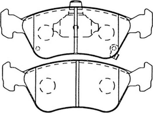 FIT FP1822 - Тормозные колодки, дисковые, комплект autosila-amz.com