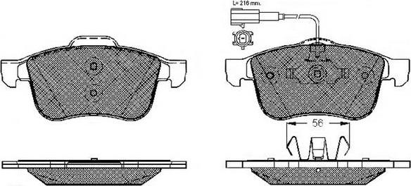 FIT FP1308E - Тормозные колодки, дисковые, комплект autosila-amz.com