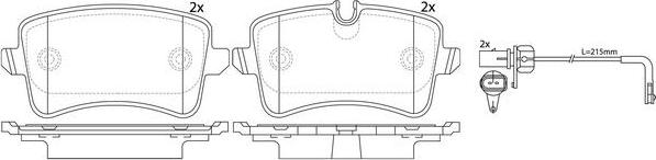 FIT FP1386E - Тормозные колодки, дисковые, комплект autosila-amz.com