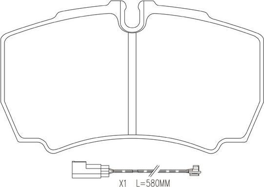 FIT FP1380E - Тормозные колодки, дисковые, комплект autosila-amz.com