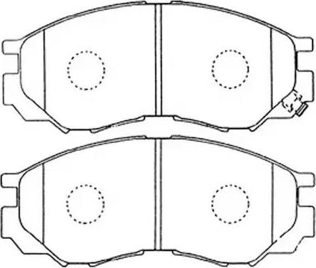 DJ Parts BP1016 - Тормозные колодки, дисковые, комплект autosila-amz.com