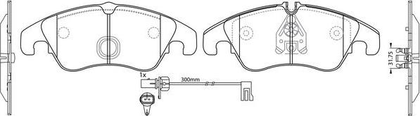 FIT FP3276E - Тормозные колодки, дисковые, комплект autosila-amz.com