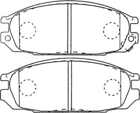 Triscan 0 986 TB2 616 - Тормозные колодки, дисковые, комплект autosila-amz.com