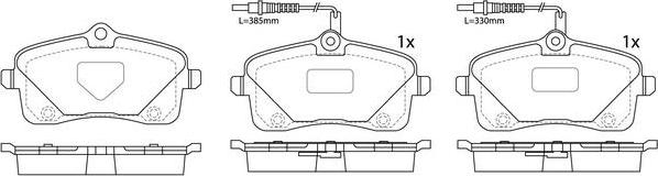 FIT FP2343E - Тормозные колодки, дисковые, комплект autosila-amz.com