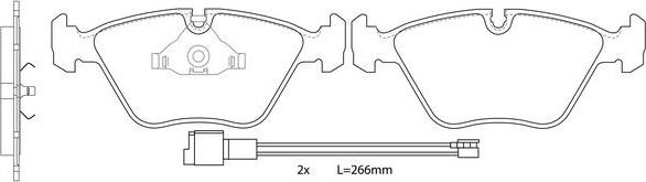 FIT FP2249E - Тормозные колодки, дисковые, комплект autosila-amz.com