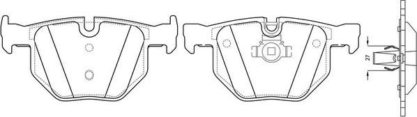 FIT FP2253E - Тормозные колодки, дисковые, комплект autosila-amz.com