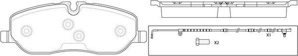 FIT FP7366E - Тормозные колодки, дисковые, комплект autosila-amz.com