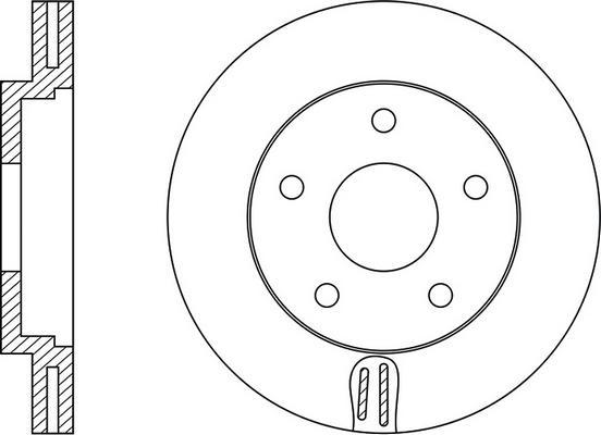 FIT FR0476V - ДИСК ТОРМОЗНОЙ MITSUBISHI LANCER 08-/DODGE CALIBER 06- ПЕРЕДНИЙ ВЕНТ.D 276ММ. autosila-amz.com