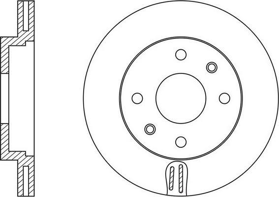 Blue Print ADN143114 - Диск тормозной DACIA: SANDERO = 1.2 16V/1.4/1.4 MPI LPG/1.5 dCi/1.6/1.6 16V/1.6 MPI 85= (08 - ) \ NI autosila-amz.com