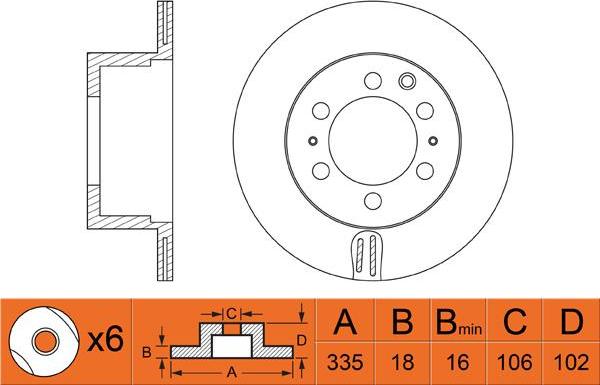 FIT FR0269V - Тормозной диск autosila-amz.com